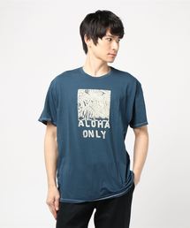 M HRLY LTWT ALOHA ONLY TEE SS / ハーレー  ロゴプリントTシャツ  ユニセックス