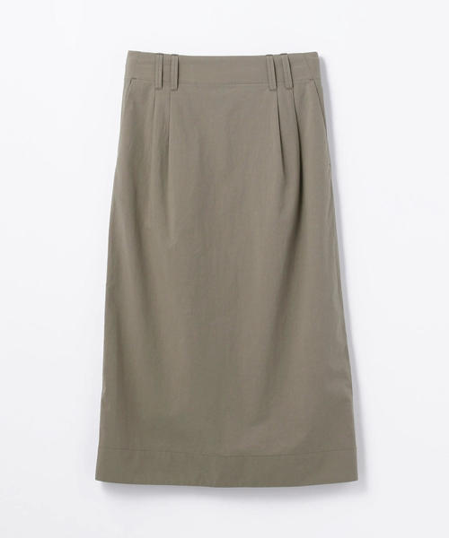 GALERIE VIE（ギャルリー ヴィー）の「コンパクトコットン Iラインイージースカート（スカート・レディース・チャコールグレー/ブラウン系その他/ダークブルー・36/32）」の2枚目の写真