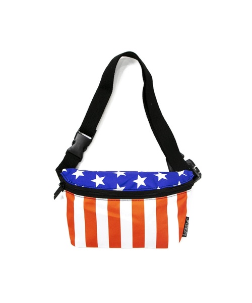 go slow caravan（ゴースローキャラバン）の「FYDELITY/フィデリティー 　PRINTED BUM BAG（ショルダーバッグ・レディース・チャコールグレー/ベージュ/ライトグリーン/ライトイエロー/ピンク/レッド/オレンジ系その他/オレンジ系その他2/カモフラージュ/その他/その他1/その他3/カラフル/チェック/その他2/ライトベージュ・FREE）」の12枚目の写真