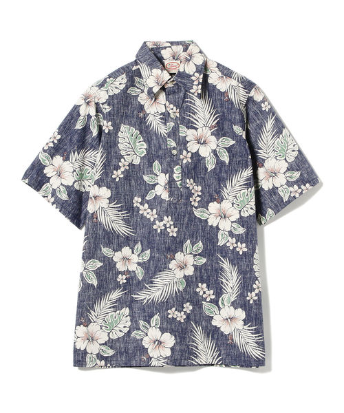 fennica(フェニカ)の「GO BAREFOOT / フラワープリント プルオーバーシャツ <MEN>(シャツ/ブラウス・メンズ・ネイビー/レッド・MEDIUM/SMALL)」の5枚目の写真