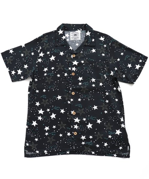 BREEZE（ブリーズ）の「/アロハシャツ_ママ・パパ用【親子でおそろい】（シャツ/ブラウス・レディース・マスタード/ブラック/キナリ・LARGE/MEDIUM）」の3枚目の写真