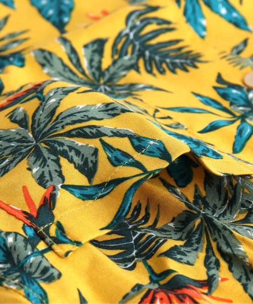 BREEZE（ブリーズ）の「/アロハシャツ_ママ・パパ用【親子でおそろい】（シャツ/ブラウス・レディース・マスタード/ブラック/キナリ・LARGE/MEDIUM）」の7枚目の写真