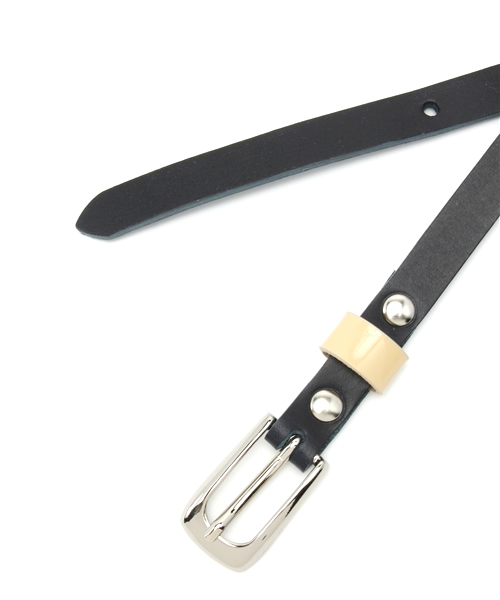 B:MING by BEAMS（ビーミングバイビームス）の「＜VERY 5月号掲載＞ビーミング by ビームス / 配色細ベルト（ベルト・レディース・ホワイト/イエロー/ネイビー・FREE）」の6枚目の写真