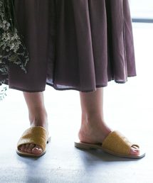 ベーシックオープントゥフラットサンダル