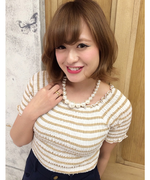 Chico（チコ）の「ボーダーシャーリングTOPS（Tシャツ/カットソー・レディース・ダークブルー/オフホワイト/ベージュ・FREE）」の4枚目の写真