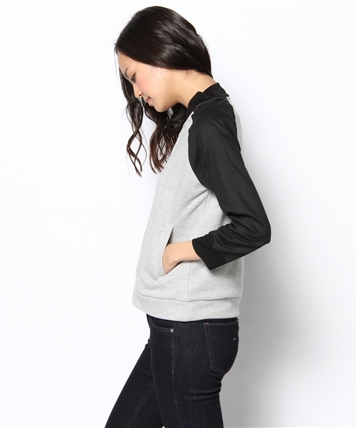 MYSELF ABAHOUSE(マイセルフアバハウス)の「コンビスタジャン7分袖(ブルゾン・レディース・アイボリー/グレー/ブラック・FREE)」の6枚目の写真