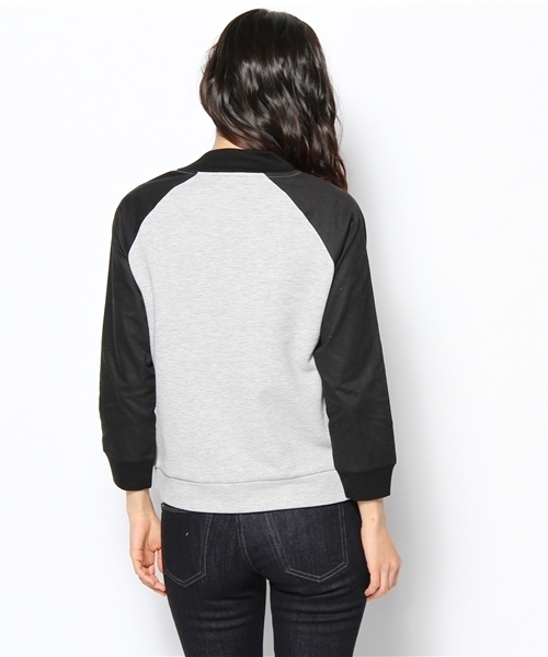 MYSELF ABAHOUSE(マイセルフアバハウス)の「コンビスタジャン7分袖(ブルゾン・レディース・アイボリー/グレー/ブラック・FREE)」の7枚目の写真