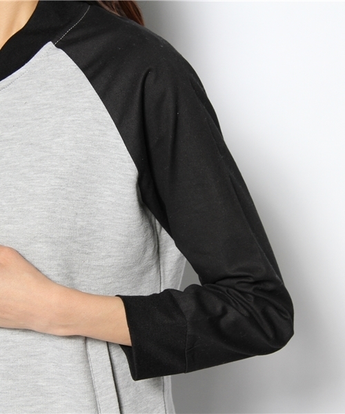 MYSELF ABAHOUSE(マイセルフアバハウス)の「コンビスタジャン7分袖(ブルゾン・レディース・アイボリー/グレー/ブラック・FREE)」の10枚目の写真