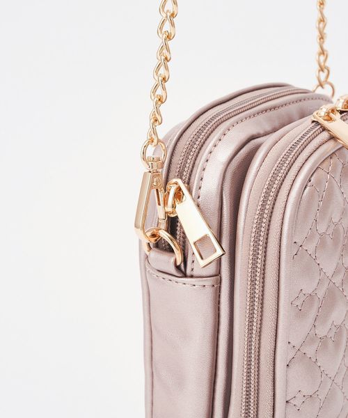 one after another NICE CLAUP(ワンアフターアナザーナイスクラップ)の「ハートキルトお財布ショルダーバッグ(ショルダーバッグ・レディース・アイボリー/ブラック/モカ/ピンク系その他・FREE)」の5枚目の写真