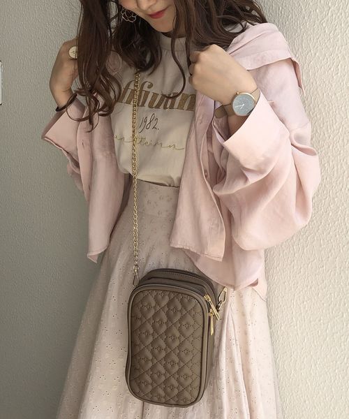 one after another NICE CLAUP(ワンアフターアナザーナイスクラップ)の「ハートキルトお財布ショルダーバッグ(ショルダーバッグ・レディース・アイボリー/ブラック/モカ/ピンク系その他・FREE)」の14枚目の写真