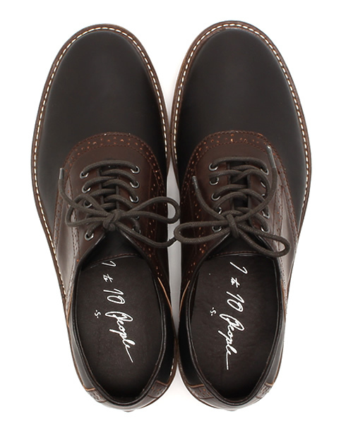 OUTLET（アウトレット）の「【Ciaopanic】サドルSHOES（ドレスシューズ・メンズ・ブラウン・MEDIUM/SMALL）」の3枚目の写真