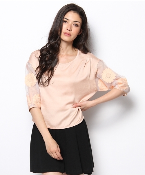 Another Edition（アナザーエディション）の「AE FLW LACE SL PO ◆（シャツ/ブラウス・レディース・ホワイト/オレンジ・フリー）」の3枚目の写真