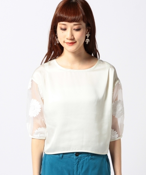 Another Edition（アナザーエディション）の「AE FLW LACE SL PO ◆（シャツ/ブラウス・レディース・ホワイト/オレンジ・フリー）」の8枚目の写真