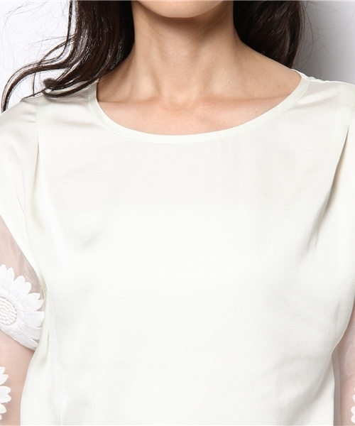 Another Edition（アナザーエディション）の「AE FLW LACE SL PO ◆（シャツ/ブラウス・レディース・ホワイト/オレンジ・フリー）」の6枚目の写真