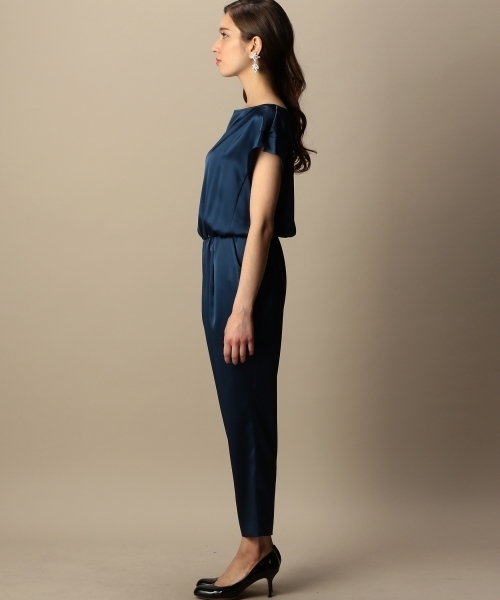 BEAUTY&YOUTH UNITED ARROWS（ビューティーアンドユースユナイテッドアローズ）の「BYDT サテンオールインワン ◆（つなぎ/オールインワン・レディース・ブラック/ネイビー・フリー）」の13枚目の写真