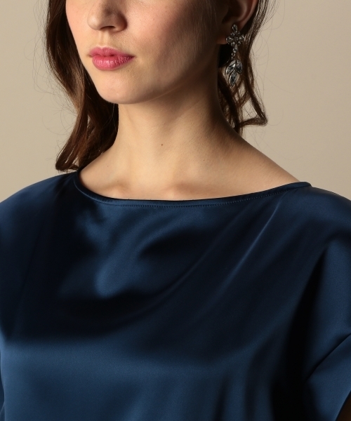 BEAUTY&YOUTH UNITED ARROWS（ビューティーアンドユースユナイテッドアローズ）の「BYDT サテンオールインワン ◆（つなぎ/オールインワン・レディース・ブラック/ネイビー・フリー）」の11枚目の写真