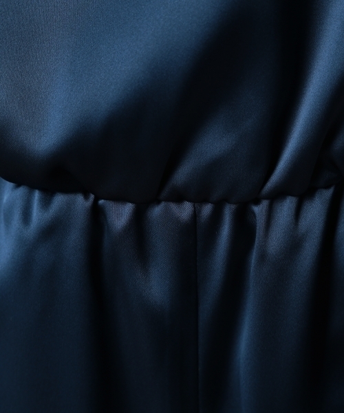 BEAUTY&YOUTH UNITED ARROWS（ビューティーアンドユースユナイテッドアローズ）の「BYDT サテンオールインワン ◆（つなぎ/オールインワン・レディース・ブラック/ネイビー・フリー）」の3枚目の写真