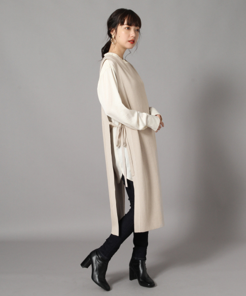 LOWRYS FARM（ローリーズファーム）の「サイドムスビワンピース　846885（ワンピース・レディース・ブラック/ブラウン/ベージュ・FREE）」の4枚目の写真