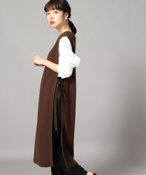 LOWRYS FARM（ローリーズファーム）の「サイドムスビワンピース　846885（ワンピース・レディース・ブラック/ブラウン/ベージュ・FREE）」の5枚目の写真