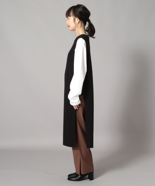 LOWRYS FARM（ローリーズファーム）の「サイドムスビワンピース　846885（ワンピース・レディース・ブラック/ブラウン/ベージュ・FREE）」の6枚目の写真