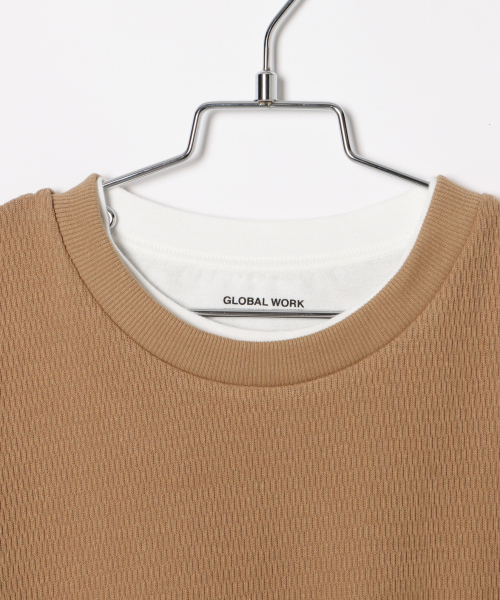 GLOBAL WORK(グローバルワーク)の「【ジュニア】ベストツキレイヤード/844070(Tシャツ/カットソー・キッズ・ブラック/ベージュ・MEDIUM/LARGE)」の16枚目の写真