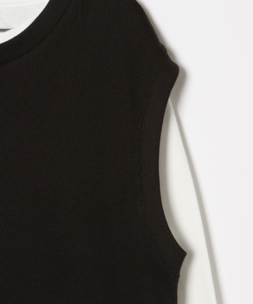 GLOBAL WORK(グローバルワーク)の「【ジュニア】ベストツキレイヤード/844070(Tシャツ/カットソー・キッズ・ブラック/ベージュ・MEDIUM/LARGE)」の17枚目の写真