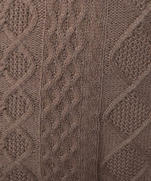 PairPair（ペアペア）の「ケーブルニットナロースカート（スカート・レディース・モカ/ライトベージュ・FREE）」の12枚目の写真