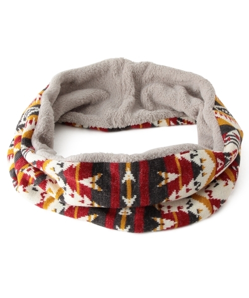 BEAMS（ビームス）の「◎BEAMS / ネイティブ柄 スヌード（ストール/ショール・メンズ・ライトグレー/ブラック/ネイビー・ONE SIZE）」の12枚目の写真