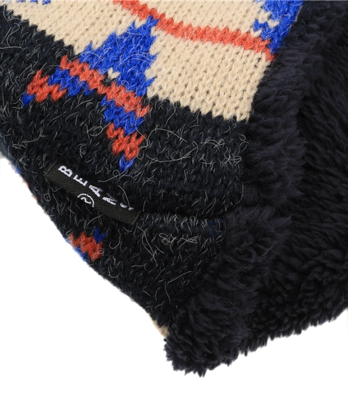 BEAMS（ビームス）の「◎BEAMS / ネイティブ柄 スヌード（ストール/ショール・メンズ・ライトグレー/ブラック/ネイビー・ONE SIZE）」の5枚目の写真
