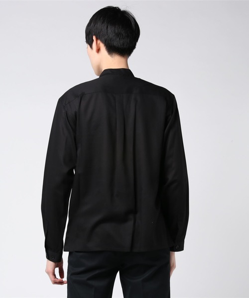 MR.OLIVE（ミスターオリーブ）の「ドレープ レーヨンツイル / バンドカラーシャツ（シャツ/ブラウス・メンズ・ブラック/サンドベージュ/マスタード・SMALL/MEDIUM/LARGE）」の15枚目の写真