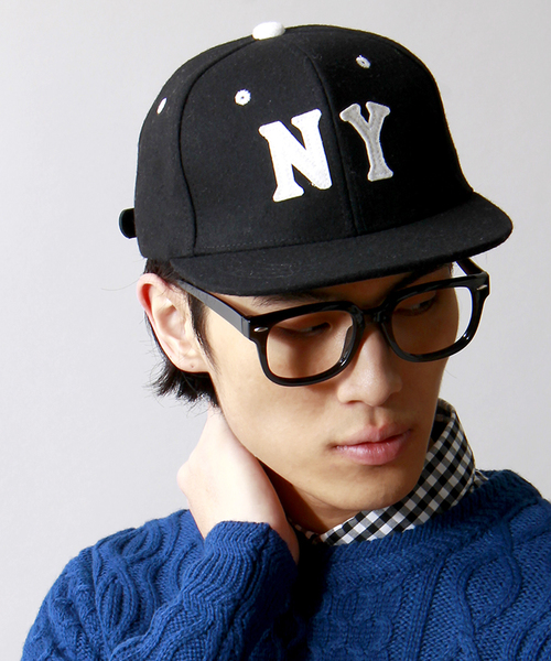 WEGO（ウィゴー）の「WEGO/NYベースボールキャップ（キャップ・メンズ・ブラック/グレー/グリーン/ネイビー/ワイン/ブラック系その他・FREE）」の3枚目の写真