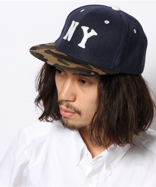 WEGO（ウィゴー）の「WEGO/NYベースボールキャップ（キャップ・メンズ・ブラック/グレー/グリーン/ネイビー/ワイン/ブラック系その他・FREE）」の8枚目の写真