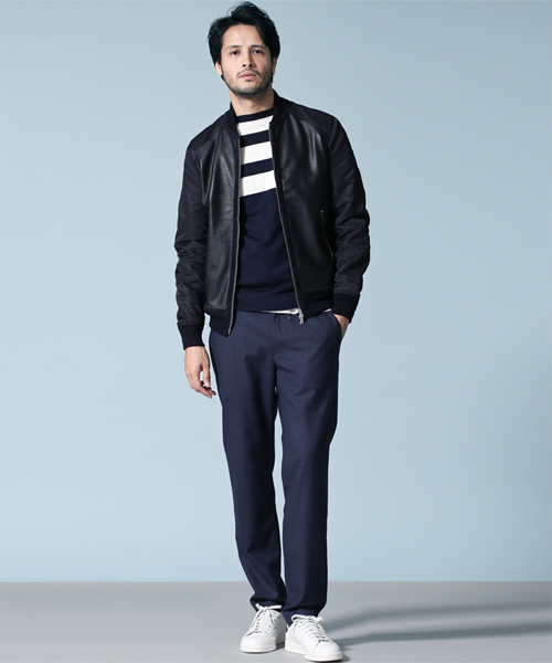 NANO universe（ナノユニバース）の「Stretch Milled Easy PT（その他パンツ・メンズ・グレー/ネイビー・44/50/48/46）」の5枚目の写真