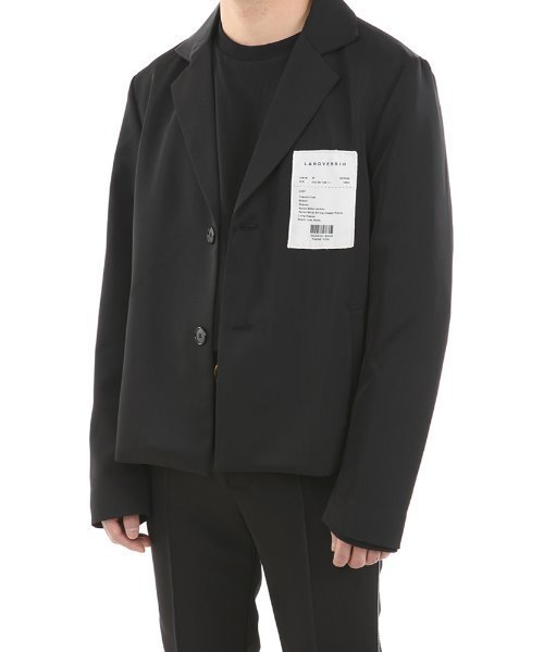 LANG VERSIO（ランベルシオ）の「『LANG VERSIO』パッチ付きダブルボタンテーラードジャケット（テーラードジャケット・メンズ・ブラック・FREE）」の13枚目の写真