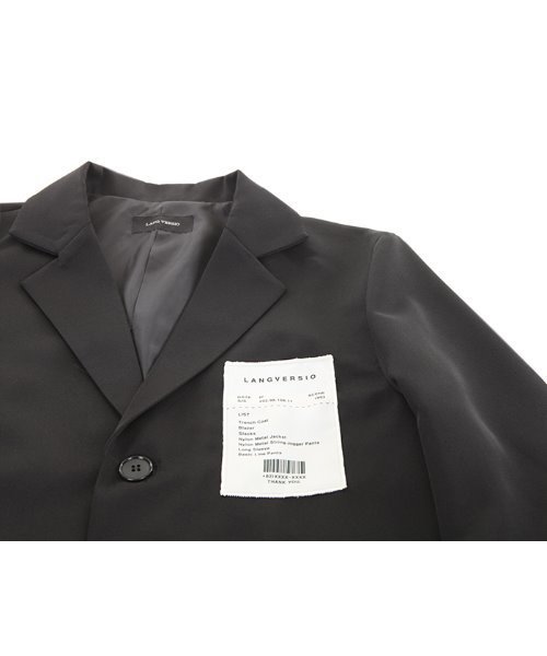 LANG VERSIO（ランベルシオ）の「『LANG VERSIO』パッチ付きダブルボタンテーラードジャケット（テーラードジャケット・メンズ・ブラック・FREE）」の14枚目の写真