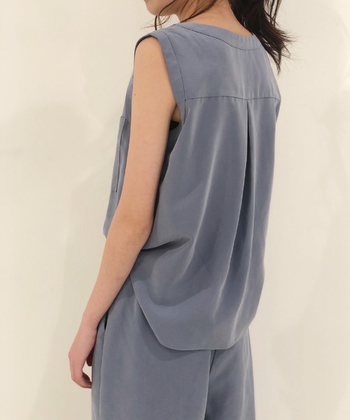 Banner Barrett（バナーバレット）の「ダブルポケットオールインワン（つなぎ/オールインワン・レディース・ブルー/ブラック/グレー・38）」の8枚目の写真