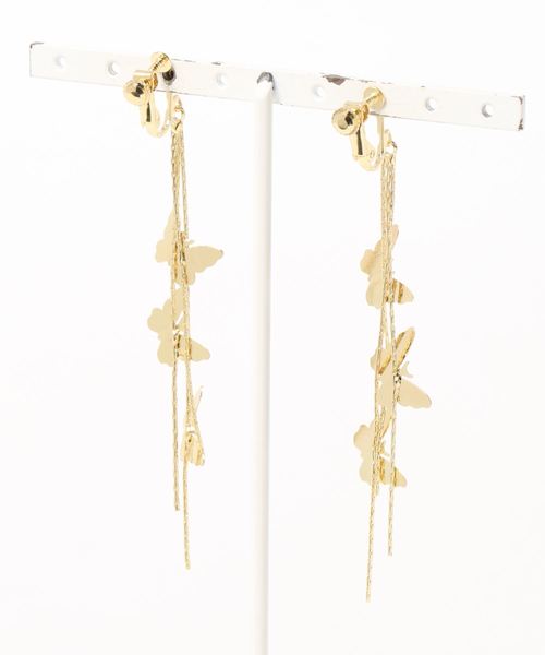 apres jour（アプレジュール）の「【apres jour×ARIAZ】ユラユラチョウモチーフイヤリング（イヤリング・レディース・シルバー/ゴールド/ナチュラル/その他/ライトグレー・FREE）」の7枚目の写真