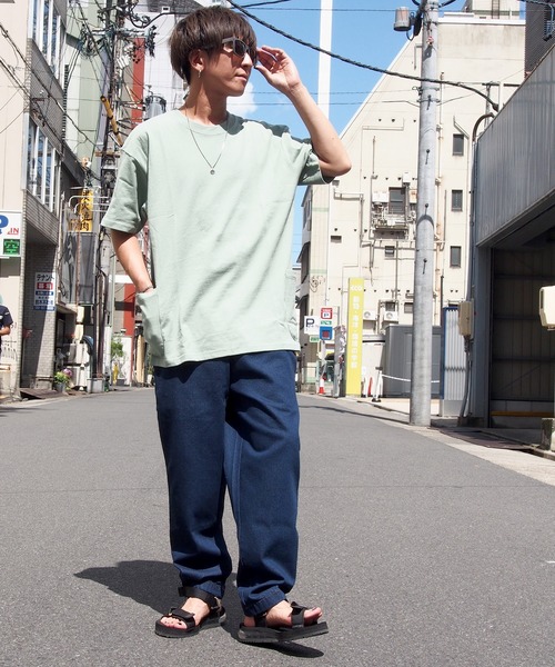 COOKMAN(クックマン)の「Cookman クックマン シェフパンツ イージーパンツ ワイドパンツ デニム(デニムパンツ・メンズ・ネイビー・SMALL)」の6枚目の写真