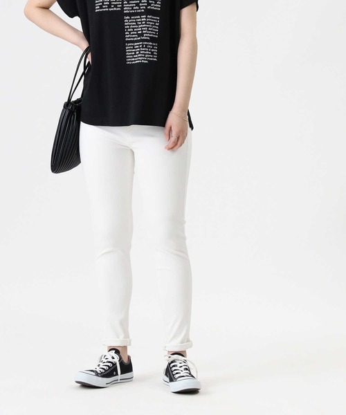 RAG MACHINE(ラグマシーン)の「【RAG MACHINE】「nobee」楽伸びスキニーパンツ(レギンス)(その他パンツ・レディース・ライトベージュ/ブラック/ホワイト/グレー/ダークインディゴブルー/ホワイト×ブラック/キナリ/ベージュ/ライトインディゴブルー・M/S/L/XL/XS)」の16枚目の写真