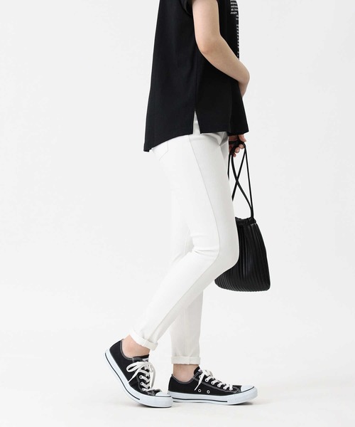 RAG MACHINE(ラグマシーン)の「【RAG MACHINE】「nobee」楽伸びスキニーパンツ(レギンス)(その他パンツ・レディース・ライトベージュ/ブラック/ホワイト/グレー/ダークインディゴブルー/ホワイト×ブラック/キナリ/ベージュ/ライトインディゴブルー・M/S/L/XL/XS)」の18枚目の写真