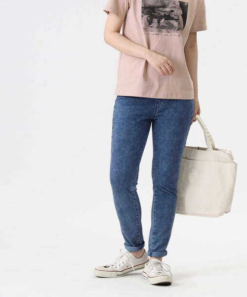 RAG MACHINE(ラグマシーン)の「【RAG MACHINE】「nobee」楽伸びスキニーパンツ(レギンス)(その他パンツ・レディース・ライトベージュ/ブラック/ホワイト/グレー/ダークインディゴブルー/ホワイト×ブラック/キナリ/ベージュ/ライトインディゴブルー・M/S/L/XL/XS)」の14枚目の写真