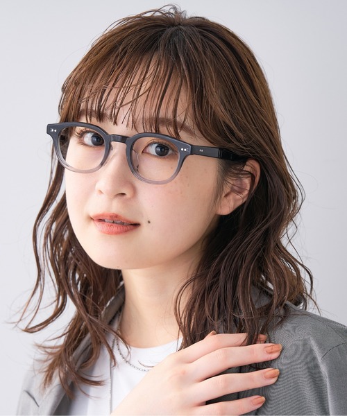 ウェリントン型メガネ｜太縁メガネ｜黒縁メガネ｜ ユニセックス 
