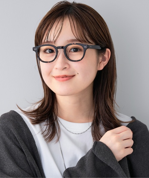 ウェリントン型メガネ｜太縁メガネ｜黒縁メガネ｜ ユニセックス