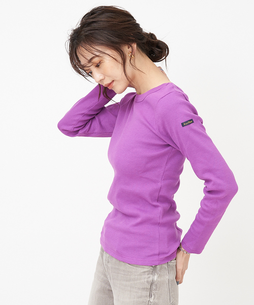 Rouge vif(ルージュヴィフ)の「【Leminor/ルミノア】 2WAYカットソー(Tシャツ/カットソー・レディース・ダークブラウン/バイオレット/グレイッシュベージュ・フリー)」の8枚目の写真