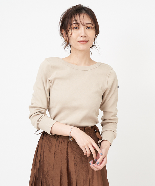 Rouge vif(ルージュヴィフ)の「【Leminor/ルミノア】 2WAYカットソー(Tシャツ/カットソー・レディース・ダークブラウン/バイオレット/グレイッシュベージュ・フリー)」の22枚目の写真