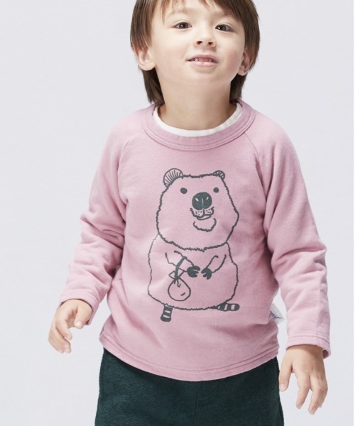 JIPPON（ジポン）の「ラグランイラストトレーナー（80～140cm）（T 