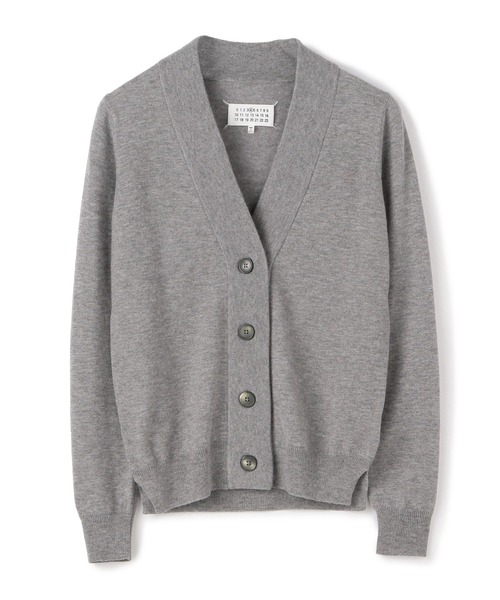 Maison Margiela(メゾンマルジェラ)の「MAISON MARGIELA / エルボーパッチカーディガン(カーディガン/ボレロ・レディース・グレー/ブラック・X-SMALL)」の1枚目の写真