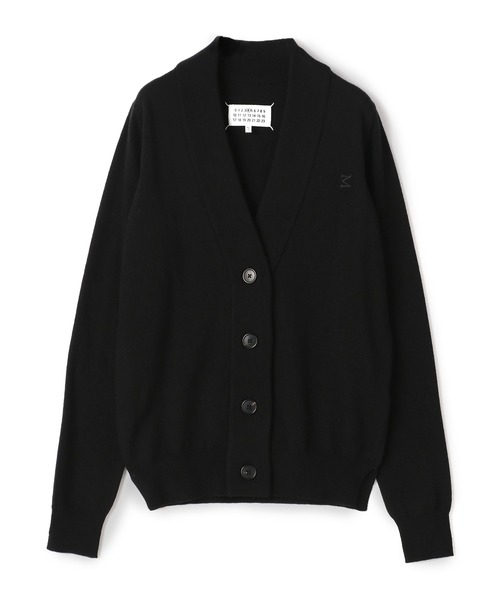 Maison Margiela(メゾンマルジェラ)の「MAISON MARGIELA / エルボーパッチカーディガン(カーディガン/ボレロ・レディース・グレー/ブラック・X-SMALL)」の2枚目の写真