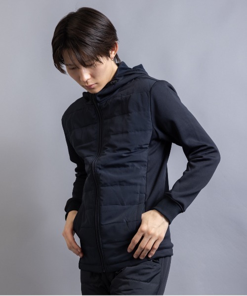 Beno(ビーノ)の「インナーダウン アクティビカル フロントダウン フルジップ パーカー(ダウンジャケット/コート・メンズ・ブラック/ネイビー/ベージュ/カーキ/カモフラージュ/チャコールグレー/ライトグレー・M/L/LL)」の6枚目の写真