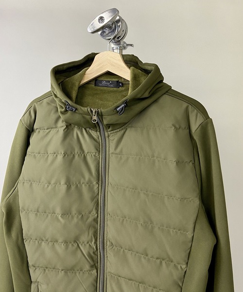 Beno(ビーノ)の「インナーダウン アクティビカル フロントダウン フルジップ パーカー(ダウンジャケット/コート・メンズ・ブラック/ネイビー/ベージュ/カーキ/カモフラージュ/チャコールグレー/ライトグレー・M/L/LL)」の13枚目の写真